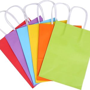 Bolsa de Regalo c/manija Colores 22x10x30 x1uni