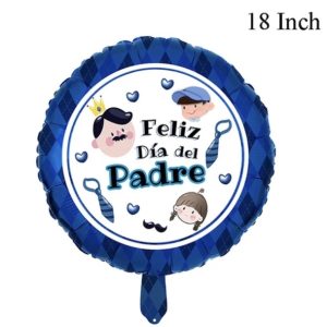 Globo feliz dia del padre Corbatas 18″x1