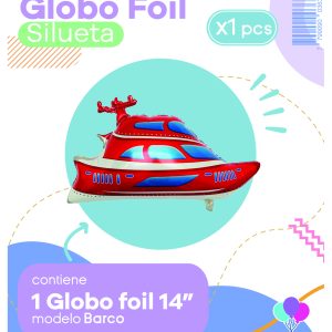 Globo Barco 15" Blister x1