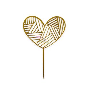 Topper de torta Corazon Lineas x 1 - Imagen 3