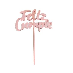 Topper Feliz Cumple Pastel para Torta x1 - Imagen 5