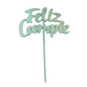 Topper Feliz Cumple Pastel para Torta x1 - Imagen 6