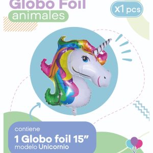 Globo Unicornio 15" Blister x1