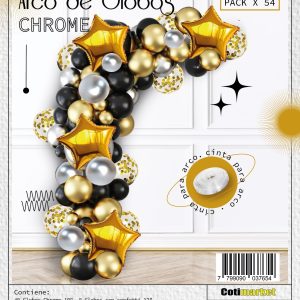 Cloned Set de globos arco CHROME
