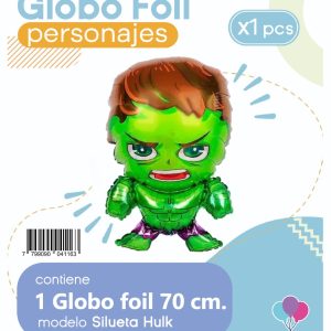 Globo Silueta Hulk Blister x1