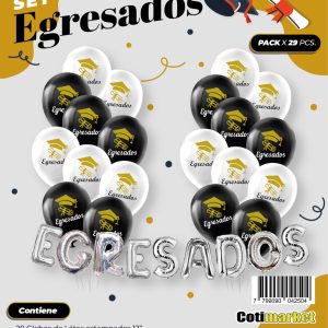 Cloned Set EGRESADOS + látex x 29pcs