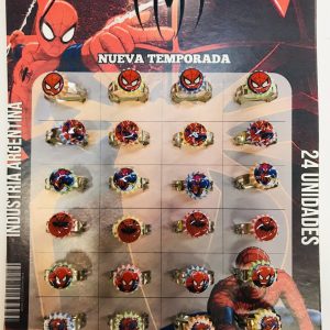 Anillo de Spiderman (Hombre Araña) x24
