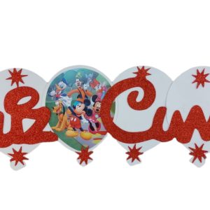 Cartel Goma Eva de Feliz cumpleaños Mickey x1