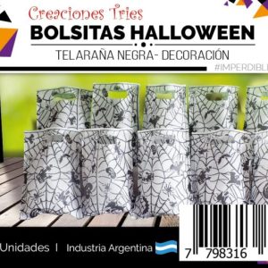 Bolsita Golosinera de tela halloween x10 (17 x 25) - Imagen 5