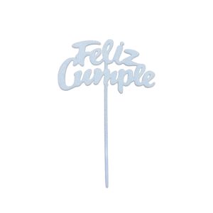 Topper Feliz cumple Estandar para Torta x1 - Imagen 8