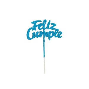 Topper Feliz cumple Estandar para Torta x1 - Imagen 4