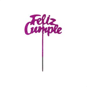 Topper Feliz cumple Estandar para Torta x1 - Imagen 14