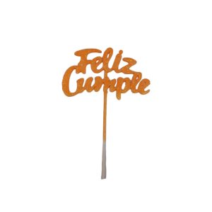 Topper Feliz cumple Estandar para Torta x1 - Imagen 10