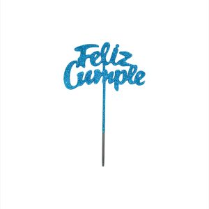 Topper Feliz cumple Estandar para Torta x1 - Imagen 5