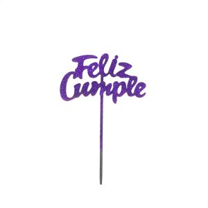 Topper Feliz cumple Estandar para Torta x1 - Imagen 12