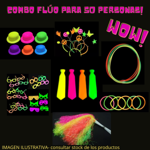 Combo fluo para 50 personas