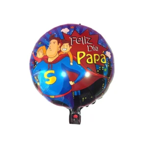 Globo Feliz día Papa "Superheroe con Nenes" 18" x1