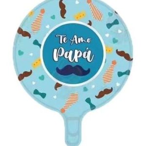 Globo Feliz día Papa "Bigote, corbata y corona" 10" x1