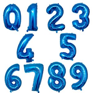 Globos de número grandes 32"  Azul X 1