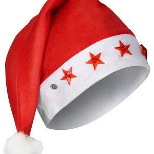 Gorro de papá noel luminoso x 1