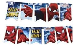 Banderin Spiderman (Hombre Araña) x1
