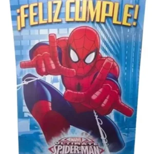 Afiche Feliz Cumple Spiderman (Hombre Araña) x1