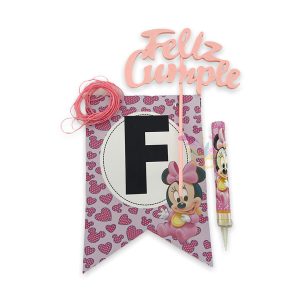 Combo Banderin, Bengala y Cartel feliz Cumple De Personajes x 1 - Imagen 3