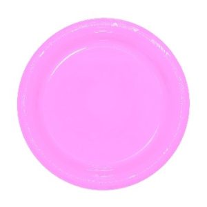 Platos plasticos Redondos colores pastel x10 - Imagen 4