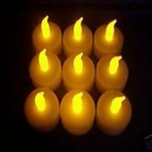 Velas luminosas x1 LUZ CALIDA (amarilla)
