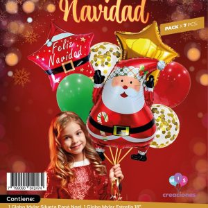 Set de globos navidad