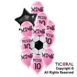 Cloned Set de globos ESTAMPADO + FOIL MESSI 12 PCS