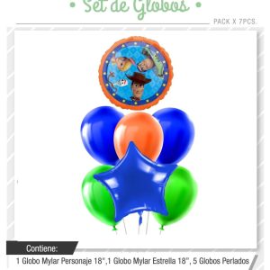 Set de globos Toy Story 7pcs