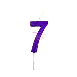Vela Numero Palito Violeta x 1 - Imagen 8