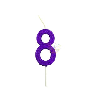 Vela Numero Palito Violeta x 1 - Imagen 9