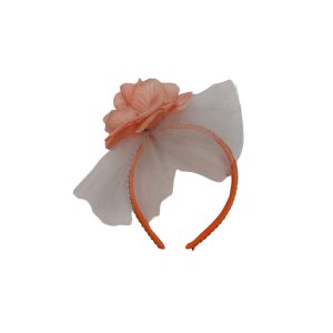 Vincha con Flor, Velo y Apliques varios colores x1 - Imagen 6
