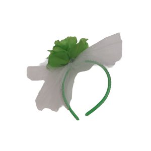 Vincha con Flor, Velo y Apliques varios colores x1 - Imagen 5