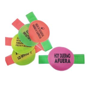 Vinchas multicolor con frases x5