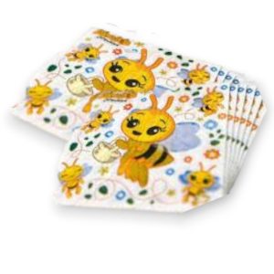 Servilletas estampadas “abejita” x20u