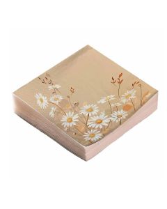 Servilletas Estampadas “Flores Margarita” x20