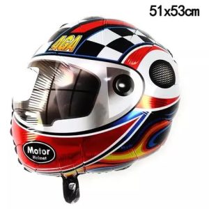 Globo Silueta Casco de Moto x1