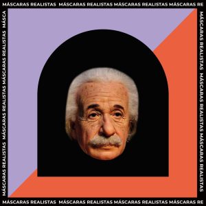 Máscara Realista de Einstein x1