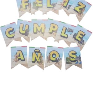 Banderin feliz cumple brainrot italiano (Tralalerotralala) x1