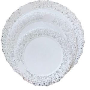 Plato Blonda Redondo 24 cm x1