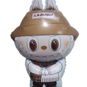 Globo silueta labubu cafecito x1