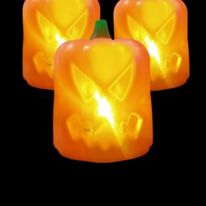 Vela led calabaza (luz multicolor) x1