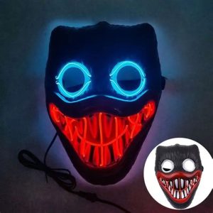 Mascara huggy wuggy azul ( poppy playtime) led (+pilas) x1