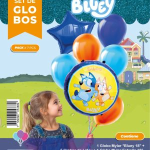 Set de Globos Bluey 7pcs  x 1