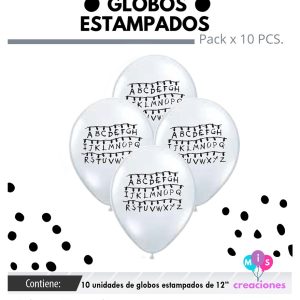 Globo de latex estampado Stranger Things x10u