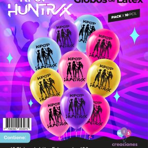 Globo de latex estampado kpop demon hunter x 10u