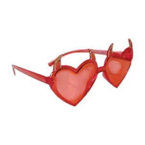 Anteojo diablo acrilico con strass x1
